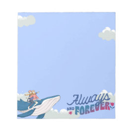 Romantischer Whale Notepad - Ideal für Liebhaber Notizblock