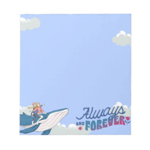 Romantischer Whale Notepad - Ideal für Liebhaber Notizblock