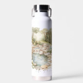 Romantischer Wiesenfels Pfad Trinkflasche (Vorne)
