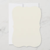 Romantischer Wisterienbogen-Hochzeit Einladung (Rückseite)
