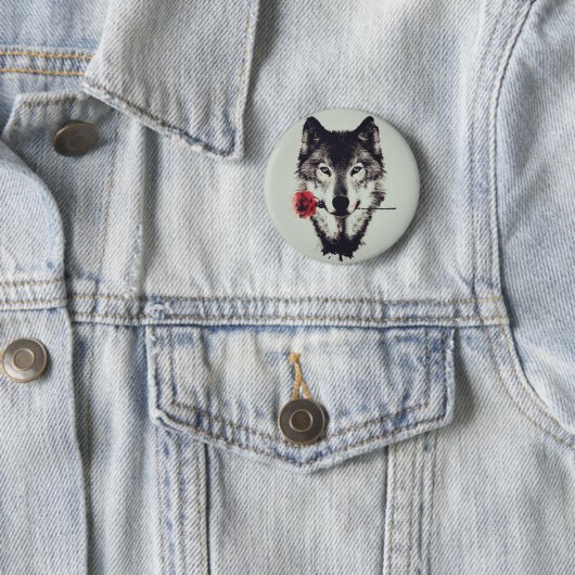 Romantischer Wolf Button (Beispiel)