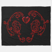 Romantischer, zarter Goth Fleecedecke (Vorderseite (Horizontal))