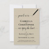 Romantischer Zielstrand Hochzeit Save the Date Karte (Rückseite)