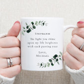 Romantischer Zitat Eukalyptus Personalisiert Kaffeetasse