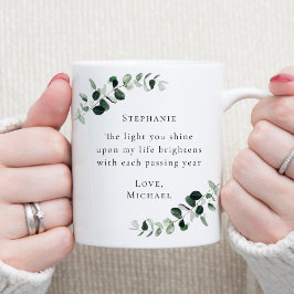 Romantischer Zitat Eukalyptus Personalisiert Kaffeetasse