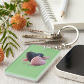 Romantischer Zwei-Herzen-Schlüsselanhänger Schlüsselanhänger (Vorderseite rechts)
