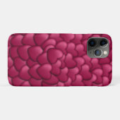 Romantisches 3D-Rot-Herzen-Muster-32322 Case-Mate iPhone Hülle (Rückseite (Horizontal))