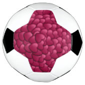Romantisches 3D-Rot-Herzen-Muster-32322 Fußball (Gedreht)