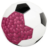 Romantisches 3D-Rot-Herzen-Muster-32322 Fußball (Dreiviertel)