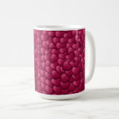 Romantisches 3D-Rot-Herzen-Muster-32322 Kaffeetasse (VorderseiteRechts)