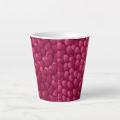 Romantisches 3D-Rotherzen-Muster-32322 Milchtasse (Vorderseite)