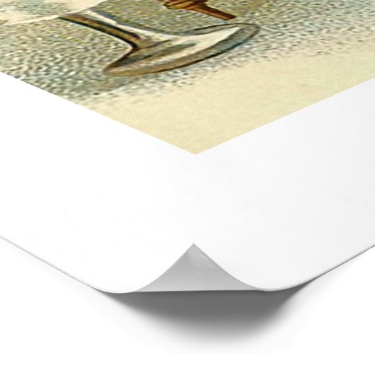 "Romantisches Abendessen für Frösche" Poster (Ecke)