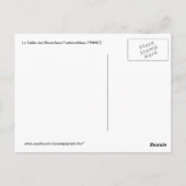 Romantisches Abendessen in Frankreich Postkarte (Rückseite)