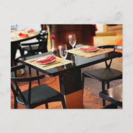 Romantisches Abendessen zu zweit Postkarte