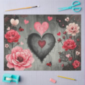 Romantisches Abstrakt-gotisches Themenpapier Seidenpapier (Basteln)