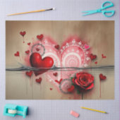 Romantisches Abstrakt-gotisches Themenpapier Seidenpapier (Basteln)