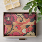 Romantisches Abstrakt-gotisches Themenpapier Seidenpapier (Geschenk)