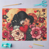 Romantisches Abstrakt-gotisches Themenpapier Seidenpapier (Basteln)