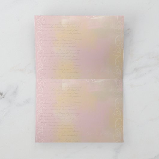 Romantisches Amore Karte (Innenseite)