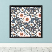 Romantisches Anemonmuster Muster 2 Leinwanddruck (Insitu (Holzboden))
