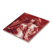 ROMANTISCHES ANGEL UND FEUER IN PINKWEISS, ROT BRO FLIESE (Seite)