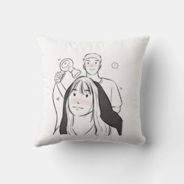 Romantisches Anime-Couple-Kissen - Niedliche Liebe Kissen
