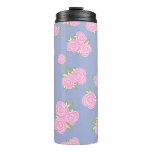 Romantisches Antiquitäten-Rosen-Design Thermosbecher