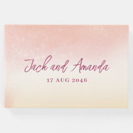 Romantisches Aquarellbuch Gästebuch