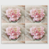 Romantisches Aquarellhydrangea-Packpapier Geschenkpapier (Flach)