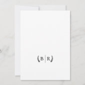 Romantisches ästhetisches Hochzeitsfilm-Poster-Fot Einladung (Rückseite)