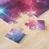 Romantisches Astronautenpuzzle - Herznebeldesign Puzzle (Seite)