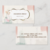 Romantisches Bäckereihandwerkzeug Visitenkarte (Vorne/Hinten)