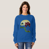 Romantisches Basic-Sweatshirt für Frauen mit Sonne Sweatshirt (Vorne ganz)