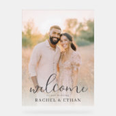 Romantisches Beige-Foto Acrylschild (Vorderseite)