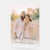 Romantisches Beige-Foto Acrylschild (Winkel)