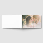 Romantisches Beige-Foto Gästebuch (Voll)