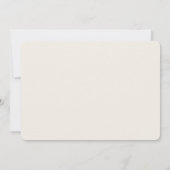 Romantisches Beige Modernes Foto Save The Date (Rückseite)