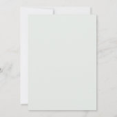 Romantisches Beiges Grün Foto Dankeskarte (Rückseite)