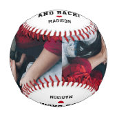 Romantisches benutzerdefiniertes Baseball-Geschenk Baseball (Vorderseite)