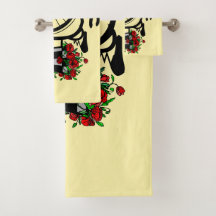 Romantisches Bike-Badehandtuch-Set