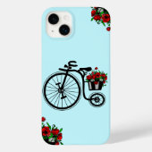 Romantisches Bike mit Blume iPhone Case Geschenk (Rückseite)