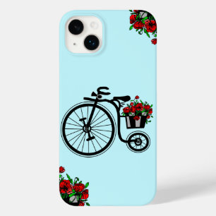 Romantisches Bike mit Blume iPhone Case Geschenk