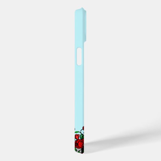 Romantisches Bike mit Blume iPhone Case Geschenk (Rückseite / Rechts)