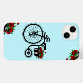 Romantisches Bike mit Blume iPhone Case Geschenk (Rückseite (Horizontal))