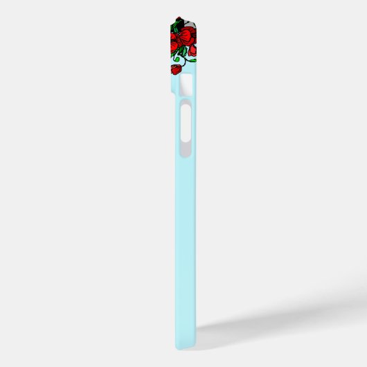 Romantisches Bike mit Blume iPhone Case Geschenk (Rückseite / Links)