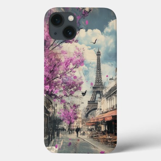 Romantisches Bild von PAris mit dem Eiffelturm Case-Mate iPhone Hülle (Rückseite)