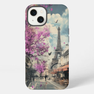 Romantisches Bild von Paris mit dem Eiffelturm iPhone 13 Hülle