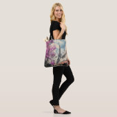 Romantisches Bild von PAris mit dem Eiffelturm Tasche (Am Model)