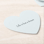 Romantisches Blau Leben ist nur ein Traum Untersetzer (angewinkelt)