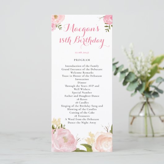 Romantisches Blume-Programm für Wasserfarben - CUS Programm (Stehend Vorderseite)